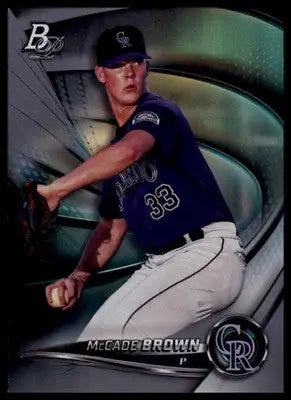 McCade Brown 2022 Bowman Platinum Top Prospects #TOP-36 Colorado Rockies - Baseball Card Single
