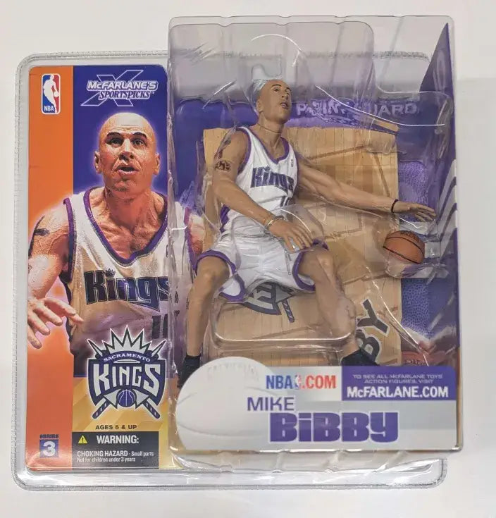 McFarlane’s Sports Picks 2003 NBA Mike Bibby action figure in original packaging
