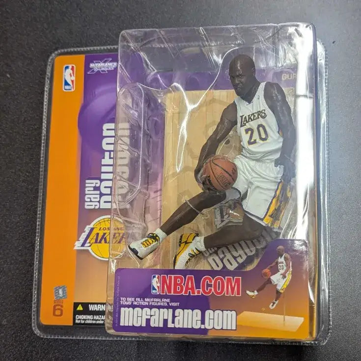 NBA Gary Payton action figure from McFarlane’s Sports Picks 2004 with shelf wear