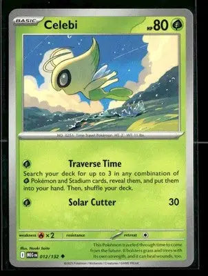 ME01: Mega Evolution Celebi Uncommon,Grass #012/132 NM - Pokémon Card Single