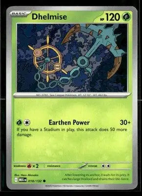 ME01: Mega Evolution Dhelmise Common,Grass #018/132 NM - Pokémon Card Single