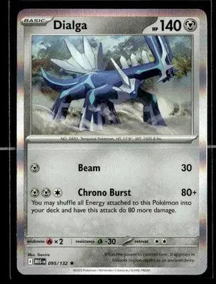 ME01: Mega Evolution Dialga Holo Rare,Metal #095/132 - Pokémon Card Single
