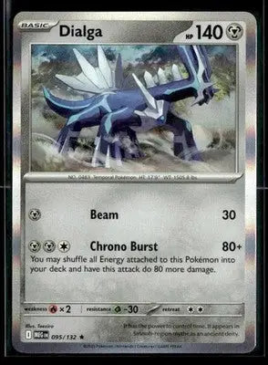 ME01: Mega Evolution Dialga Holo Rare,Metal #095/132 NM - Pokémon Card Single