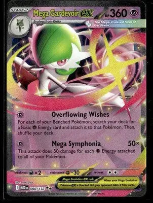 ME01: Mega Evolution Mega Gardevoir ex Double Rare #060/132 Near Mint or Better - Pokémon Card Single