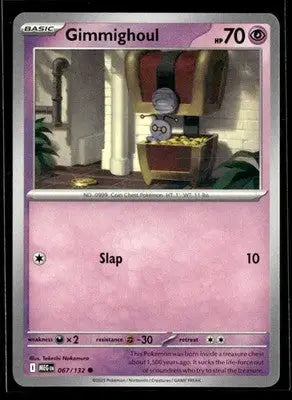 ME01: Mega Evolution Gimmighoul Common,Psychic #067/132 - Pokémon Card Single