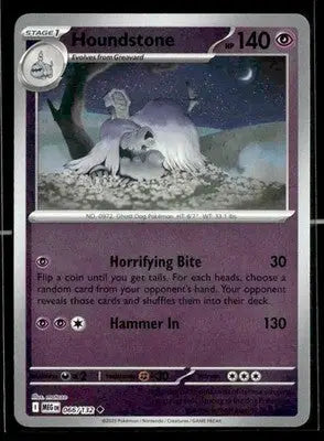 ME01: Mega Evolution Houndstone Reverse Holo Uncommon,Psychic #066/132