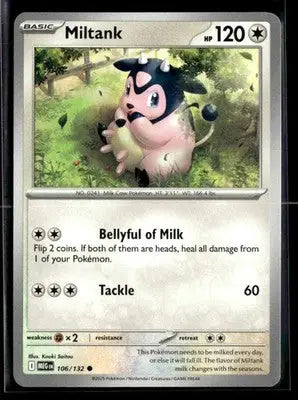 ME01: Mega Evolution Miltank Common,Metal #106/132