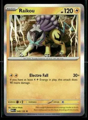 ME01: Mega Evolution Raikou Holo Rare,Lightning #048/132