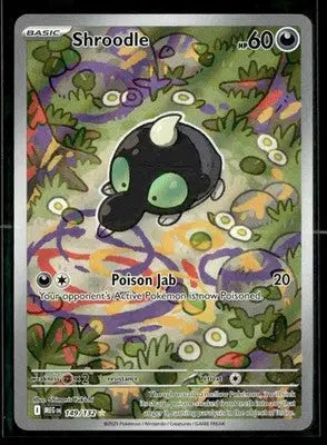 ME01: Mega Evolution Shroodle Full Art Secret Rare,Darkness #149/132