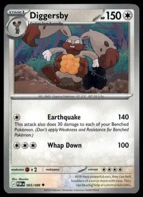 ME03: Perfect Order Diggersby 065/088 Uncommon Regular POR 2026 - Pokémon Card Single