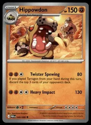 ME03: Perfect Order Hippowdon 040/088 Uncommon POR 2026