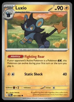 ME03: Perfect Order Luxio 027/088 Uncommon POR 2026