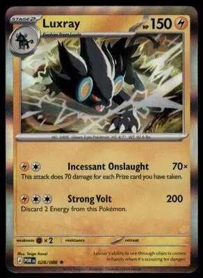 ME03: Perfect Order Luxray 028/088 Rare Holo POR 2026