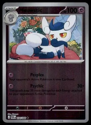 ME03: Perfect Order Meowstic 034/088 Uncommon Reverse Holo POR 2026