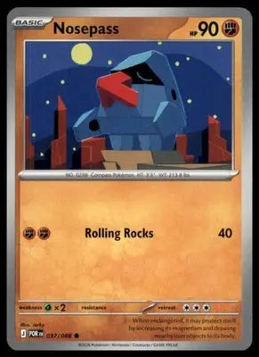 ME03: Perfect Order Nosepass 037/088 Common Regular POR 2026 - Pokémon Card Single
