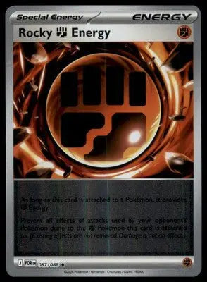 ME03: Perfect Order Rocky Fighting Energy 087/088 Rare Reverse Holo POR 2026