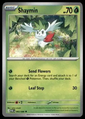 ME03: Perfect Order Shaymin 003/088 Uncommon POR 2026