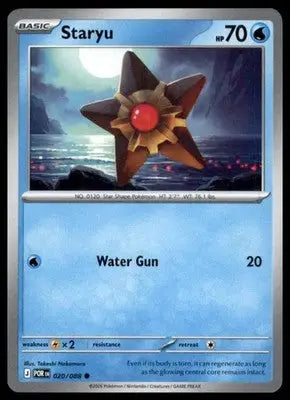 ME03: Perfect Order Staryu 020/088 Common POR 2026