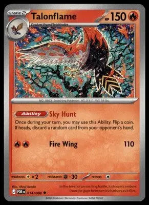 ME03: Perfect Order Talonflame 014/088 Uncommon POR 2026
