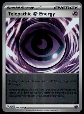 ME03: Perfect Order Telepathic Psychic Energy 088/088 Rare Reverse Holo POR 2026