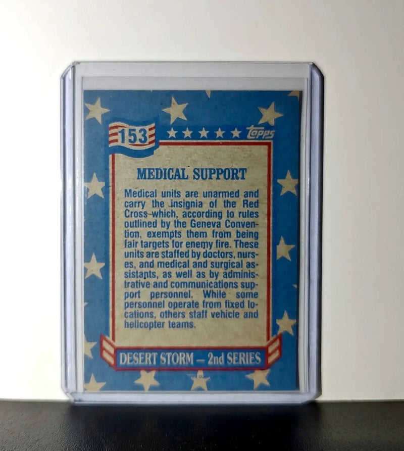 Medical Support 1991 Topps Desert Storm #153 Card