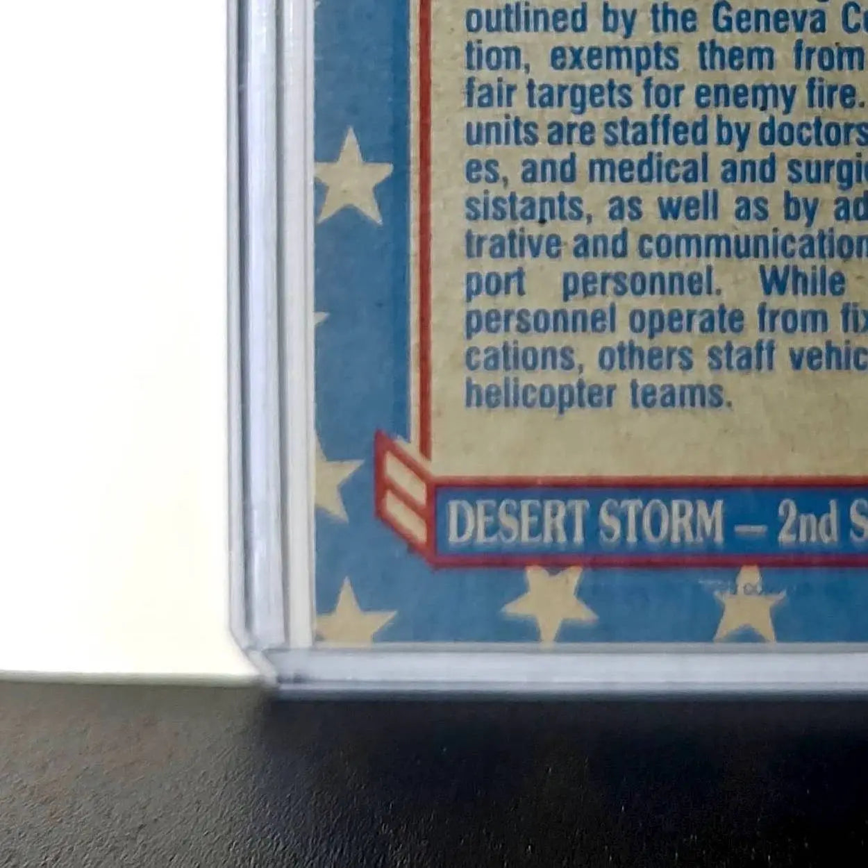 Medical Support 1991 Topps Desert Storm #153 Card - Non-Sports Card Single