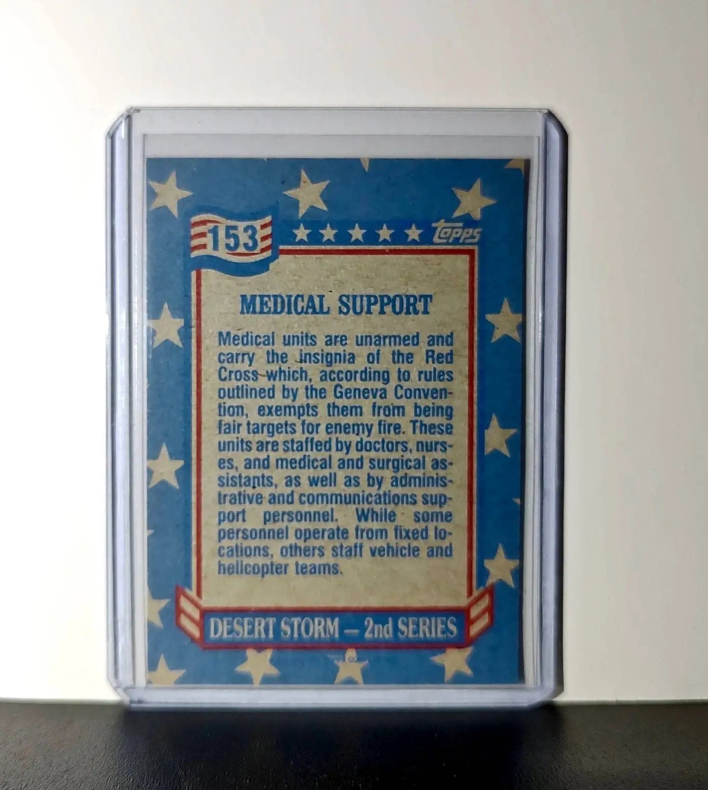 Medical Support 1991 Topps Desert Storm #153 Card - Non-Sports Card Single