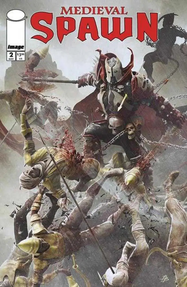 Medieval Spawn comic book cover illustrated by Bjorn Barends for Medieval Spawn #2