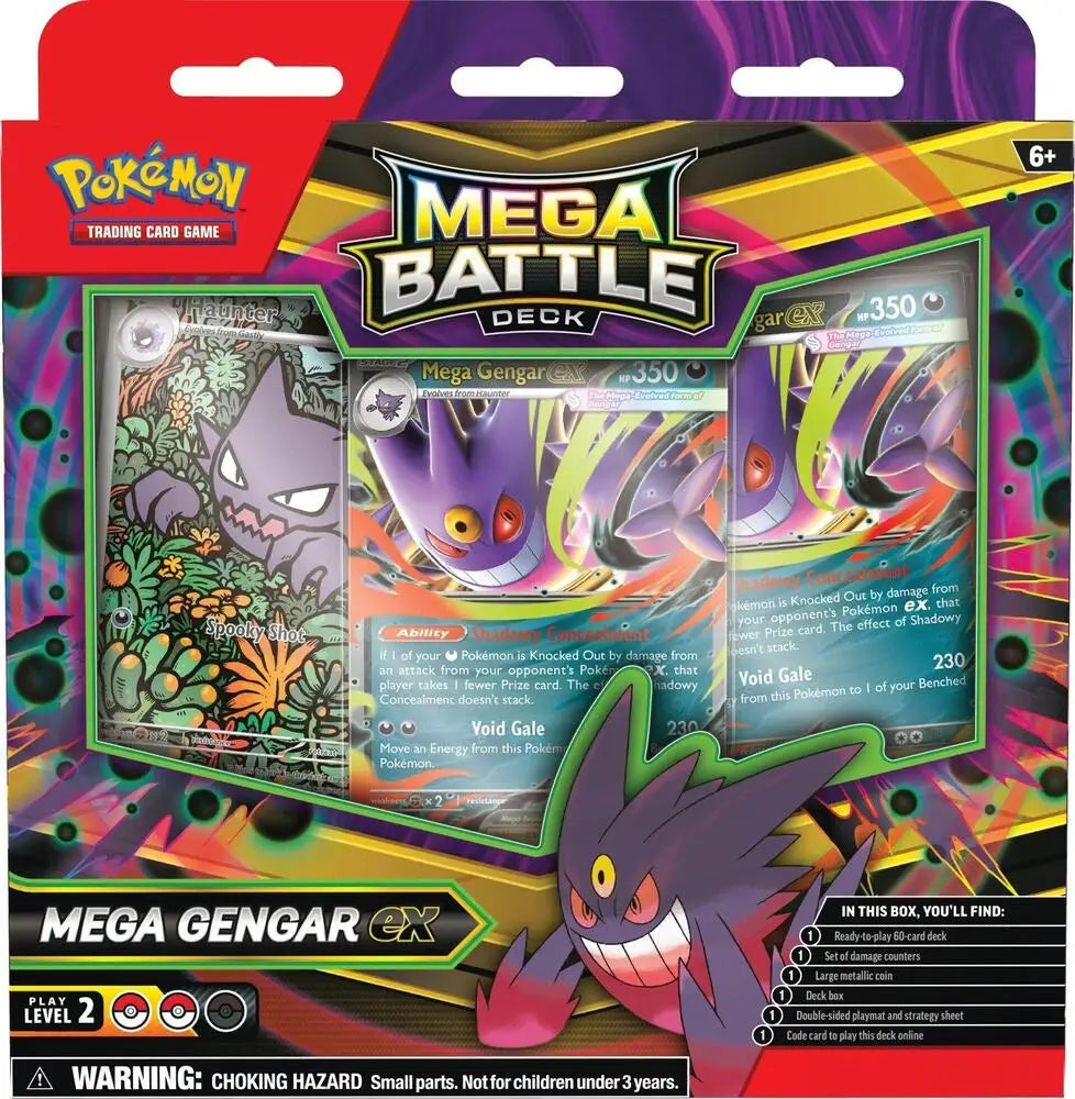 Mega Battle Deck: Mega Gengar EX/Mega Diancie EX Box | Columbia Sports Cards - Sports Card Hobby Boxes