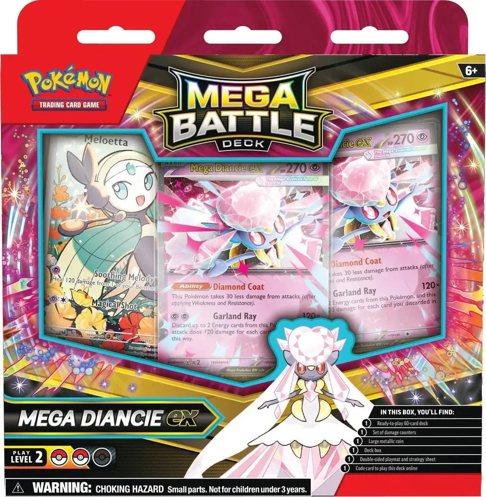 Mega Battle Deck: Mega Gengar EX/Mega Diancie EX Box | Columbia Sports Cards - Sports Card Hobby Boxes