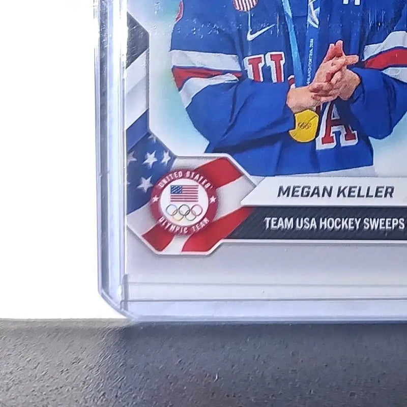 Megan Keller / Jack Hughes 2026 Topps Now #19 Team USA Olympics Card
