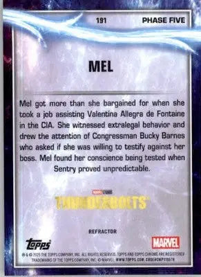 Mel Gold - 2025 Topps Chrome Marvel Studios - #191 - Rainbow Refractor Non_sport - Non-Sports Card Single
