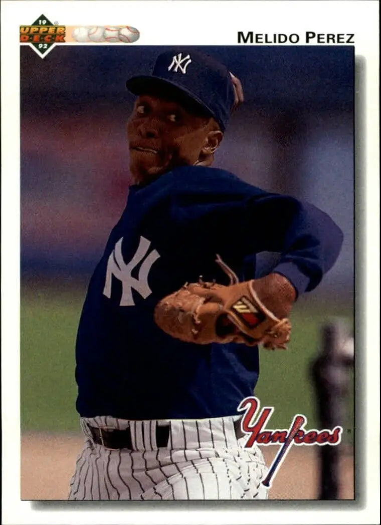 Melido Perez 1992 Upper Deck MLB #799 Baseball Card New York Yankees