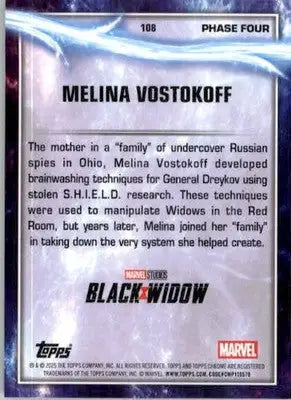 Melina Vostokoff - 2025 Topps Chrome Marvel Studios - #108 - Non_sport - Non-Sports Card Single