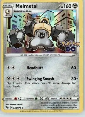 Melmetal - Pokemon GO - 046/078 - Holo LP - Pokémon Card Single