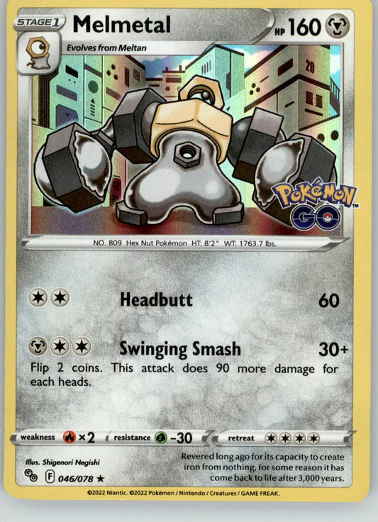 Melmetal - Pokemon GO - 046/078 - Holo NM Pokemon - Pokémon Card Single