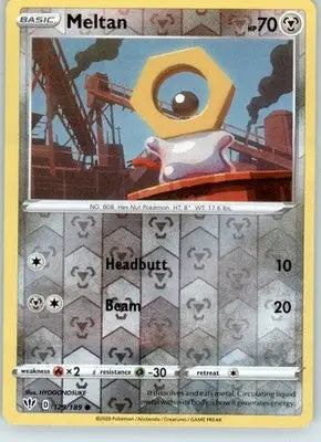 Meltan - SWSH03: Darkness Ablaze - 129/189 - Reverse Holo LP - Pokémon Card Single