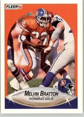 Melvin Bratton - 1990 Fleer Update - #U-116 - RC Football - Football Card Single