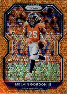 Melvin Gordon III - 2020 Panini Prizm - #115 - Prizm Disco Football - Football Card Single