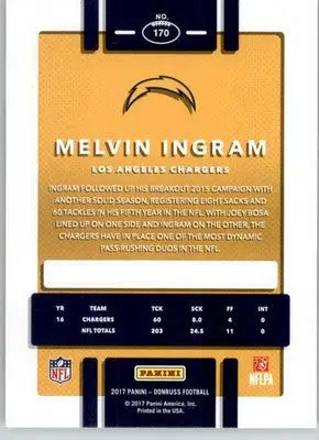 Melvin Ingram - 2017 Donruss - #170 - Football