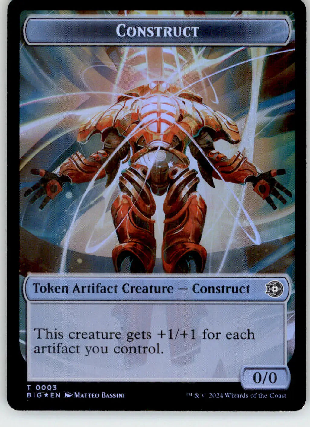 Mercenary // Construct Token - Outlaws of Thunder Junction 10 // 3 Foil NM Magic