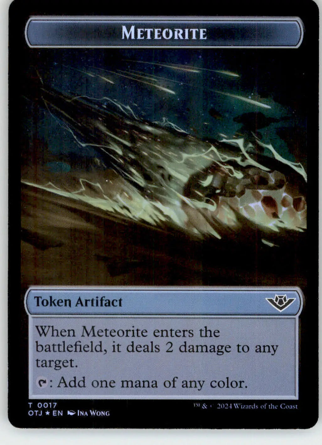 Mercenary // Meteorite Token Outlaws of Thunder Junction 10 // 17 Foil NM Magic