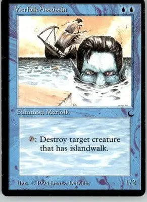 Merfolk Assassin - The Dark - LP Magic: The Gathering - Magic Card Single