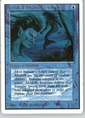 Merfolk of the Pearl Trident - Unlimited Edition - LP Magic: The Gathering - Magic Card Single