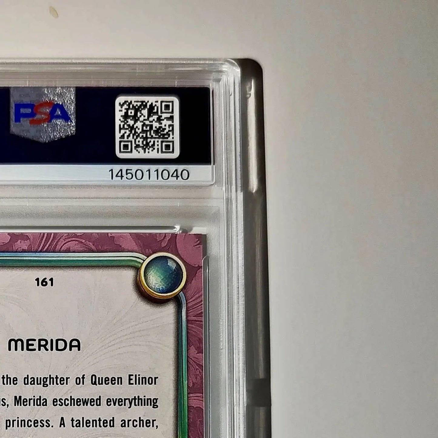 Merida 2025 Topps Disney Cartoon Princess #161 Card Brave PSA 9