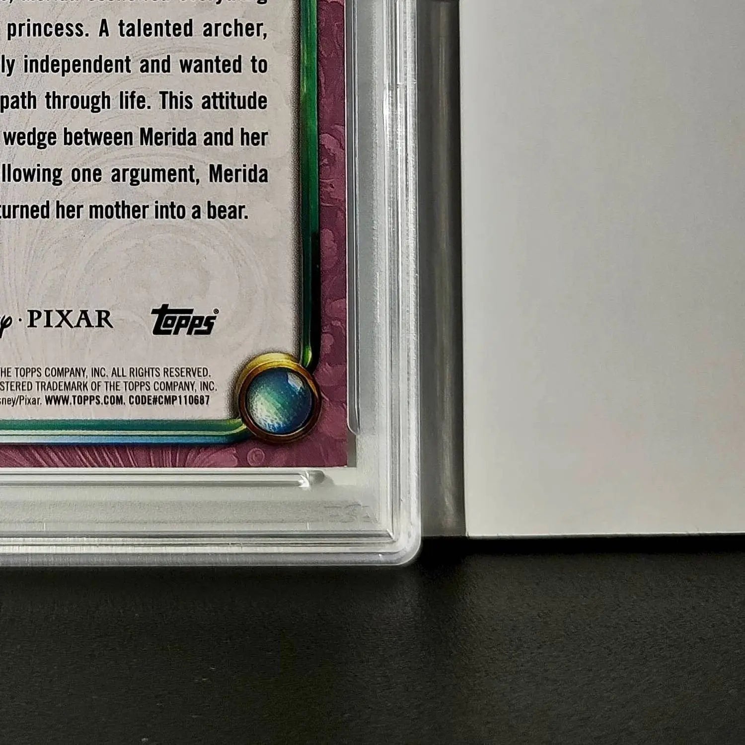 Merida 2025 Topps Disney Cartoon Princess #161 Card Brave PSA 9