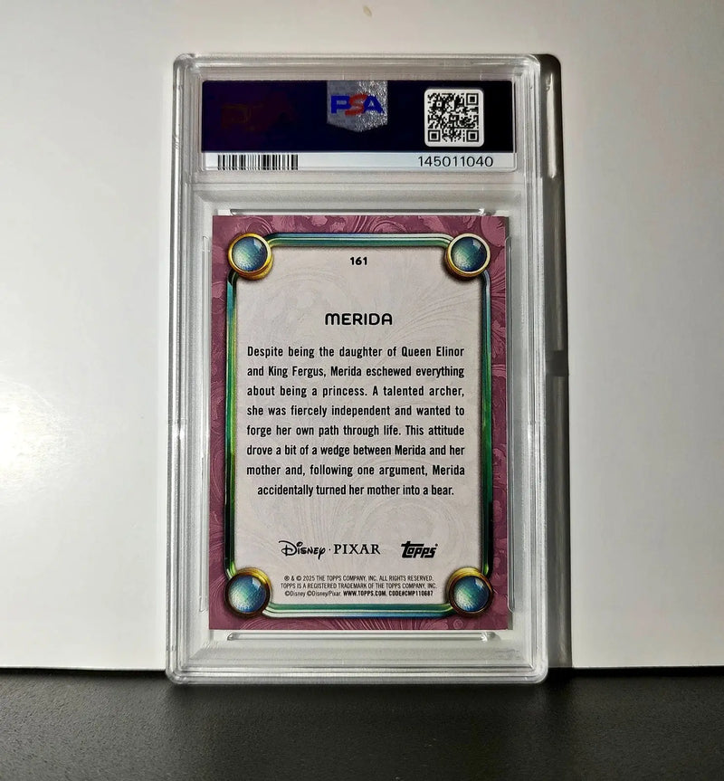 Merida 2025 Topps Disney Cartoon Princess #161 Card Brave PSA 9