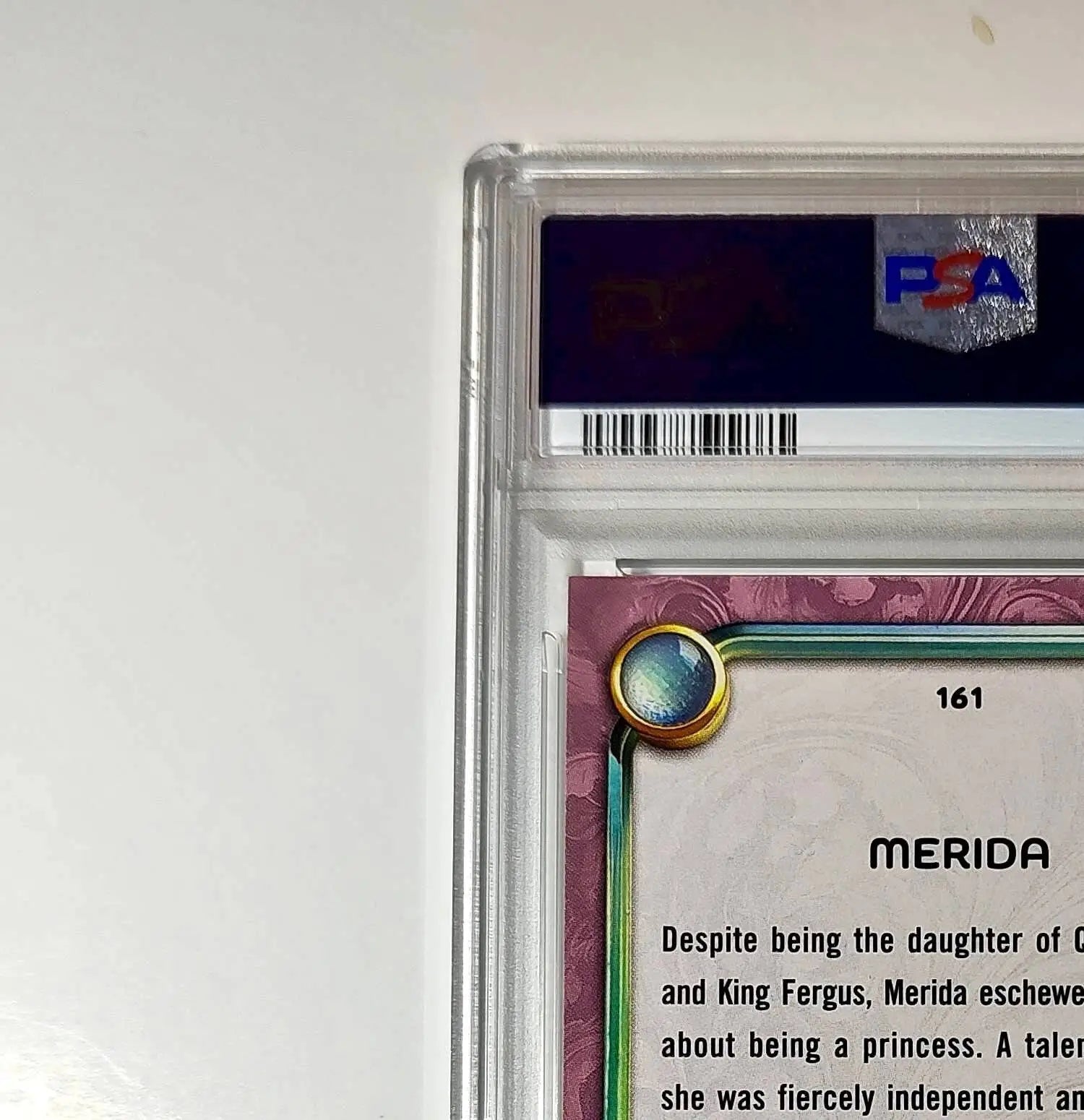 Merida 2025 Topps Disney Cartoon Princess #161 Card Brave PSA 9