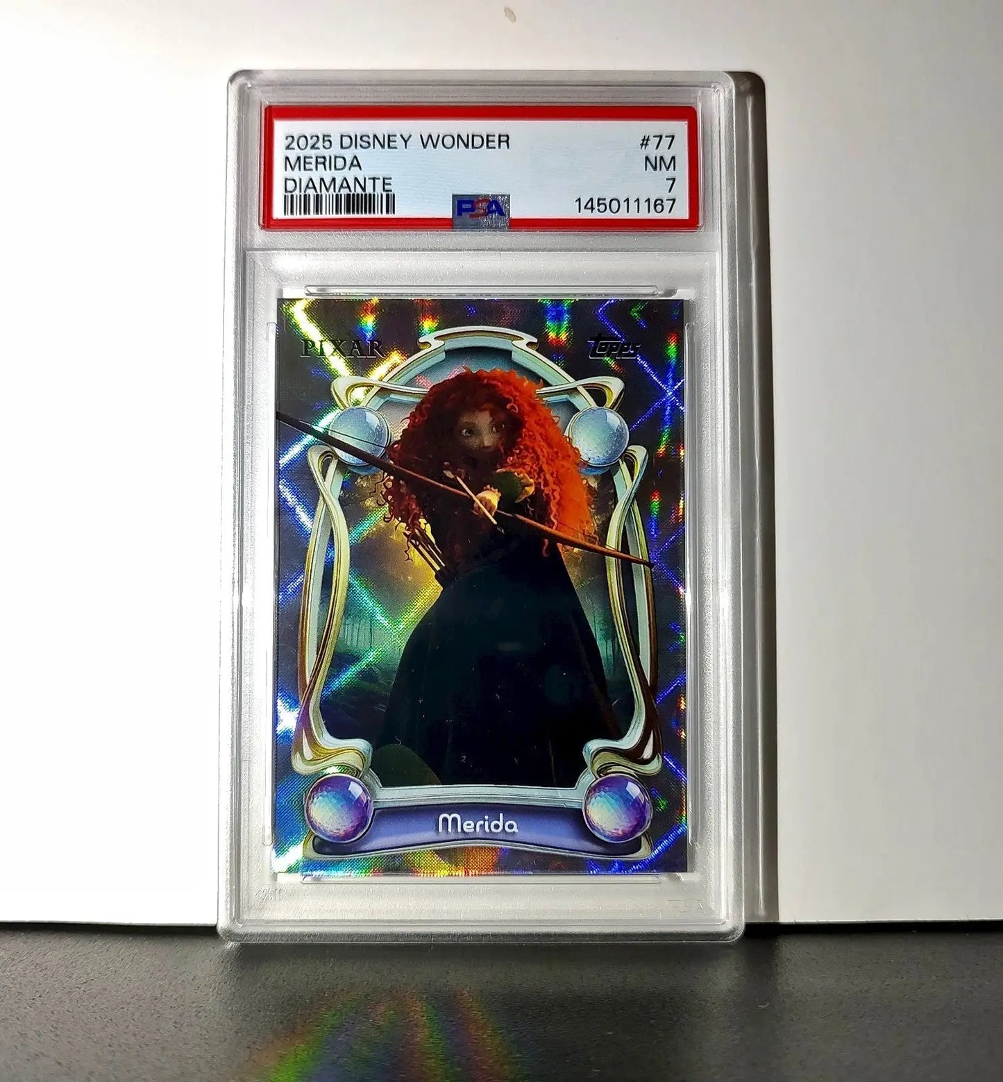 Merida 2025 Topps Disney Wonder #77 Winter Variant Card Brave PSA 7 - Non-Sports Card Single