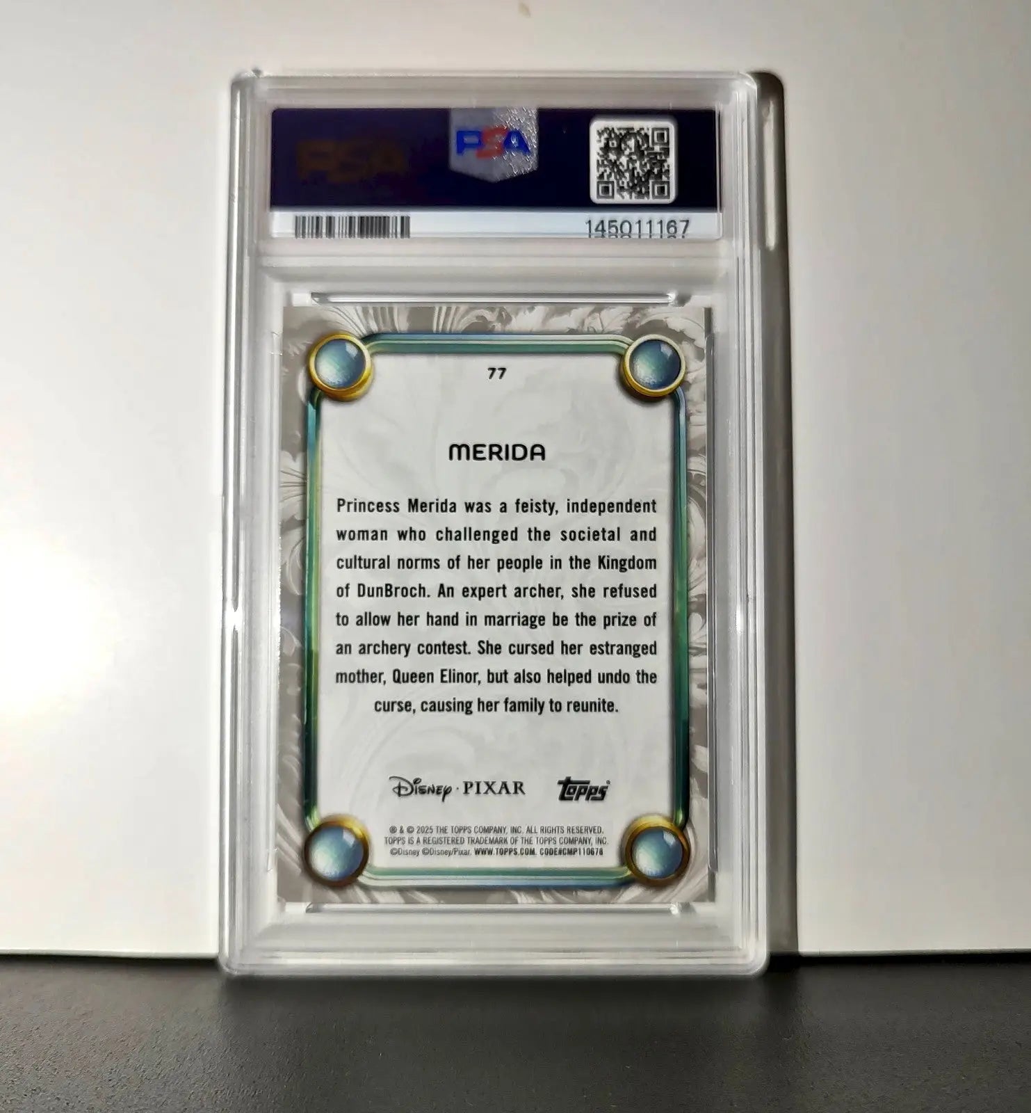 Merida 2025 Topps Disney Wonder #77 Winter Variant Card Brave PSA 7 - Non-Sports Card Single